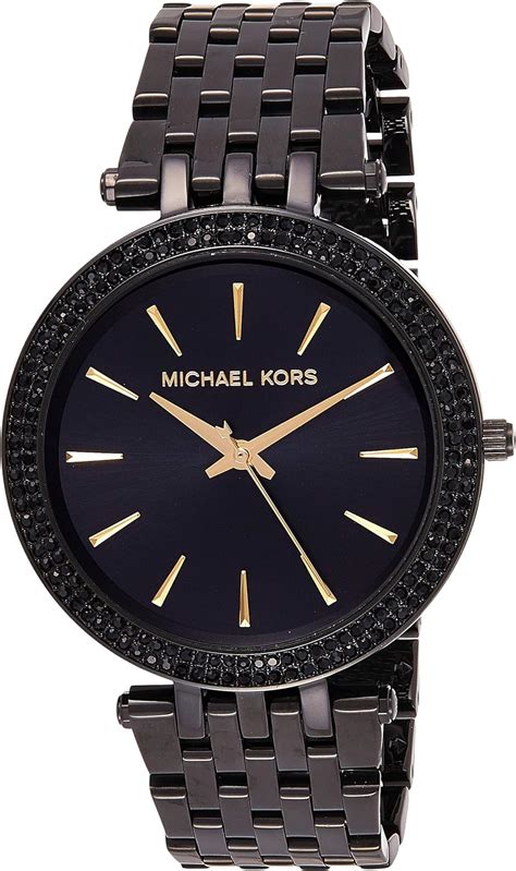 matte black michael kors watch women's|More.